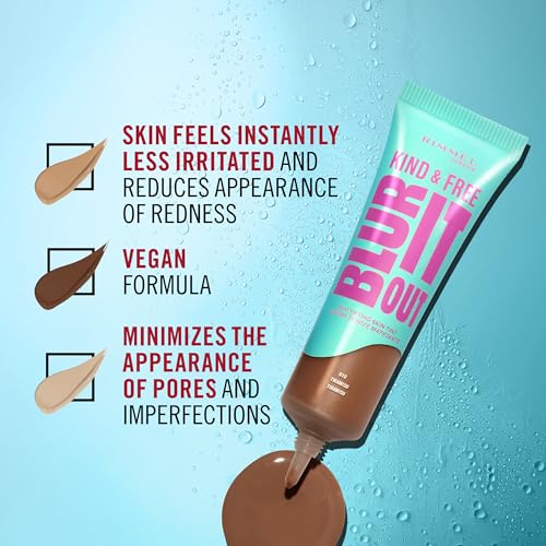 Kind & Free BLUR IT OUT Fondotinta Opacizzante, 400, Natural Beige, Controllo effetto lucido per tutto il giorno, Make-up dal finish matte leggero, 30 ml