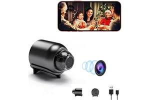 LAOZICAO Mini Spy Camera 1080P Full HD Hidden Camera - Portable Small Nanny Cam with Night Vision and Motion Detection - Built-in Battery - Covert Security Camera for Home/Office/Indoor/Outdoor
