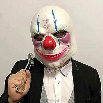 MINGZUO Payday 2 The Heist Dallas Kette Hoxton Wolf Halloween Lustige Clown-Masken