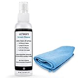 Ultimate Screen Cleaner Kit with Microfiber Cloth. Best for Cleaning all Tech Gadgets and Electronics: iPhone, Android, Cell Phone, Tablet, Computer Screen, Keyboard, TV, LCD, LED & Plasma.
