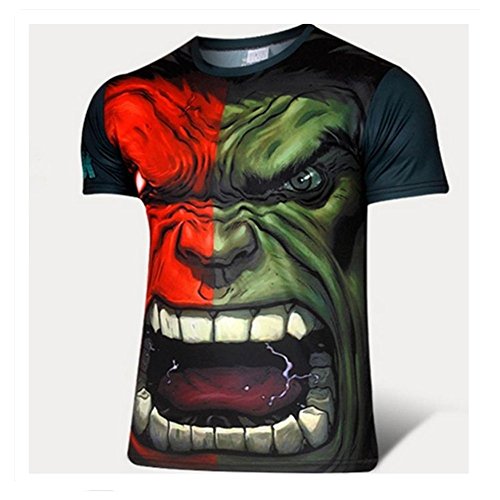 Cos-me Cosplay Costume Hulk The Avengers Short-sleeved T-shirt