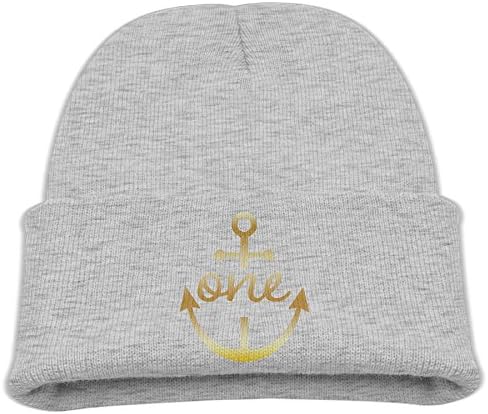Kid's Baby 1st Birthday Outfit Anchor Nautical Winter Beanie Hat Skull Cap