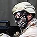 MGFLASHFORCE Airsoft Mask and Goggles, Steel Mesh Mask (Black Skull)