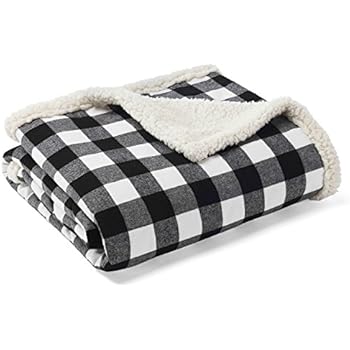 Eddie Bauer Throw, Cabin Plaid Black