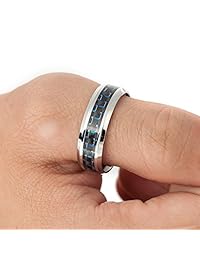 Jude Jewelers - Anillo masónico de acero inoxidable de 0.315 in, tamaño 5-16
