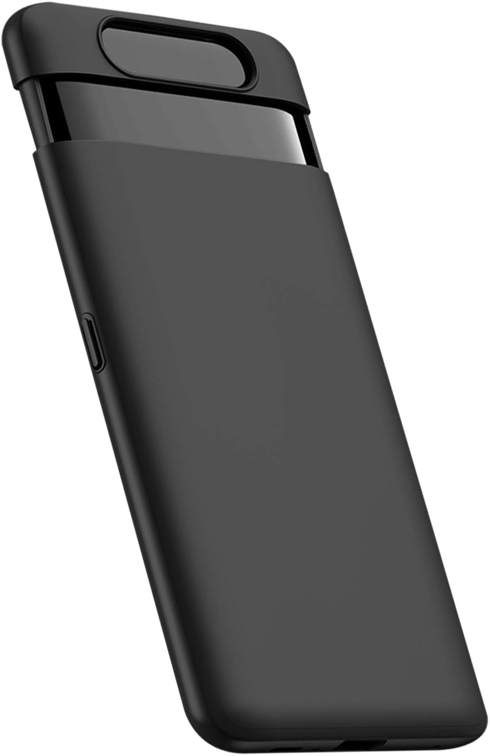 Yuanhuiheng Samsung Galaxy A80 Protective case, Ultra-Thin PC Mobile Phone case 3 in 1 Body Protection, with Tempered Glass Anti-Shock Anti-Fall Phone case Compatible Samsung Galaxy A80(Black)