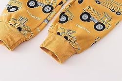 Ysoea Toddler Boys Excavator Print Sweatpants