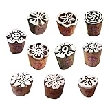 Clay Printing Stamps Arty Crafty Small Floral Shape