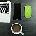 HDE Ultra-Thin Wireless Mouse 2.4GHZ Ergonomic Candy Colored Optical Mouse with USB Nano Receiver and Adjustable DPI Switch (Green)
