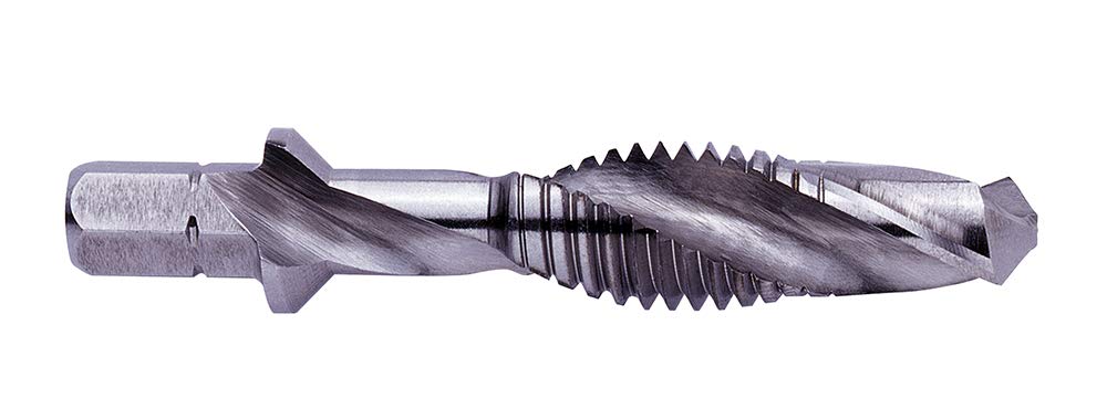 Exact Machine Combination HSS Blacksmith Drill Rota Plus with Hexagonal Shaft, 1/4 Inch, M 3, 1