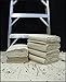 CCS Canvas Drop Cloth for Painting – Heavy Duty Cotton Duck Cloth Tarp for Curtains, Tablecloths, Backdrops – Washable & Reusable Floor Cover & Dust Sheet for Furniture (6-Pc, 4x12 Ft)