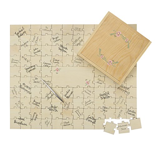 Cathy's Concepts Personalized Wedding Guestbook Puzzle Tan - Thumbnail 3