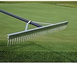 Midwest Rake 10030 30" Head Landscape Rake, 66" Blue Aluminum Handle