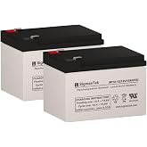 SigmasTek Pride Go-Go Scooter 12 Volt 12 AmpH Replacement Battery Pack Set of 2
