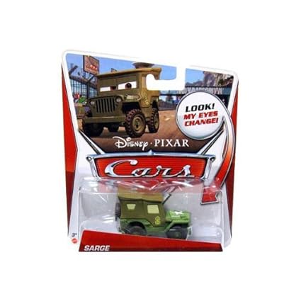 Cars Lenticular Eyes Sarge Die Cast Vehicle