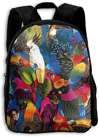 The Jungle Toco Toucan Ramphastos Aracari Kid Boys Girls Toddler Pre School Backpack Bags Lightweight