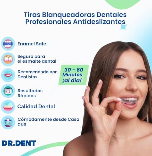 Tiras blanqueadoras de dientes profesionales, 7 tratamientos, seguras para el esmalte, blanqueamiento dental no sensible, blanqueamiento sin ningún daño, paquete de 14 tiras + abridor de boca