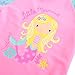 Little Girls Two Piece Swimsuits Short Sleeve Rash Guard Swimwear Set Swim Shirt Set 4T