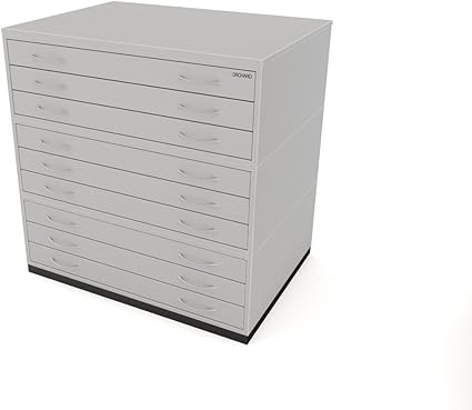 Traditional A1 9 Drawer Plan Chest Grey Paper Storage Cabinet With