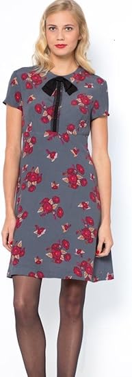 Amazon Co Jp Trend Yard フランス 直輸入 花柄 グレー 半袖 ワンピース ドレス ワードローブ カジュアル レディース パリジェンヌ スタイル エスプリ お洒落 フレンチ 海外 Tyf1 34 服 ファッション小物