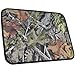 BDK Camo Gray Forest Car Seat Cover & Floor Mat Set - Front Rear Headrests, 4 Floor Mats - Universal Fit