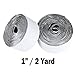 Industrial Strength Sticky-Back Hook & Loop Fasteners, Black, 1 inch x 6 feet (2 yards) Straps Roll