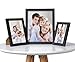 WOLTU 10 Piece Multi Pack Black Picture Frame Set for Wall with Plexiglass Cover,2-8x10,4-5x7,4-4x6,PF02C10-x