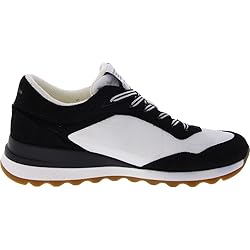 Anne Klein Women's Runner Sneaker, Black/White, 5.5 M