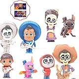 Coco Movie Figures 8PCS Cake Topper Toys | Bonus Sticker Card Included ToysoutletUSA