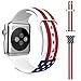 Apple Watch Band, HuanlongTM 42mm New Soft Silicone Sport Style Replacement Iwatch Strap for Apple Wrist Watch (US flag 42mm M/L)