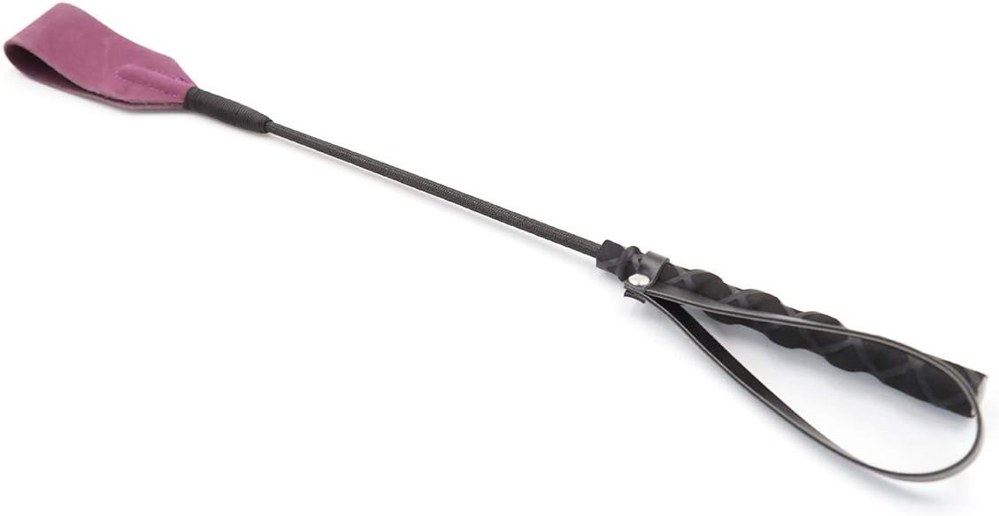 18" Real Riding Crop Purple with Genuine Leather Top | Premium Quality Crops: Sports & Outdoors