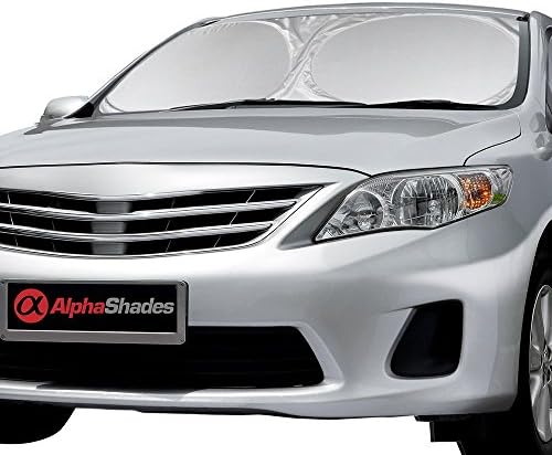 Alphashades Car Windshield Sunshade - Comes With 2 Extra Window Side Shades - Made From High Quality Nylon Polyester Material. Protects You From The Sun'S Heat And Uv Radiation. 3 Years Guarantee (611230430125)