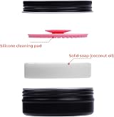 DUcare Makeup Brush Cleaner Set: Solid Soap & Silicone Pad for Blenders view 3