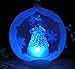 BANBERRY DESIGNS Angel Lighted Ornament - Angel Praying in a LED Frosted Glass Globe - Christmas Tree Decorations