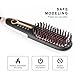 Hair Straightening Brush 3.0, Buture Mini Hair Straightener Brush Negative ion Ceramic Iron Hair Brush Fast Heat Hot Brush Travel Size Anti-scald MCH 110-240V Temperature Lock (Black)