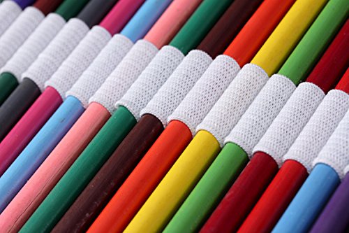 RayLineDo 48 Holes Canvas Pencil Wrap Roll Up Pencil Case Pen Holder Bag Storage Pouch