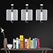 Taozun Coat Robe Hook Self Adhesive Towel Hooks Bathroom SUS304 Stainless Steel Brushed 4 Pack