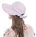 Bellady Women's Visor Hats UV Protection Summer Sun Hats Wide Brim Cap, Purple