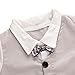 Taiycyxgan Baby Boy Summer Short Sleeve Gentleman Bow Tie Tuxedo Rompers Bodysuits Khaki 90