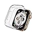 Monoy Case for Apple Watch Series 4/5 Screen Protector 40mm, [3-Pack] All Around Soft TPU Protective Cover Case for iWatch 4/5 40mm (Clear)