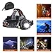 NEWEST Ultra Bright Headlamp Flashlight,3 Modes High Lumen IPX4 Waterproof Zoomable with18650 USB Rechargeable,Cree Led Head Light for Hiking Camping Hunting