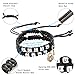 Couples Bracelets, HOBOYER Upgrade Handmade Braided King and Queen Couple Bracelet for Him and Her with Key and Lock Charms Bracelets Set Couples Gifts