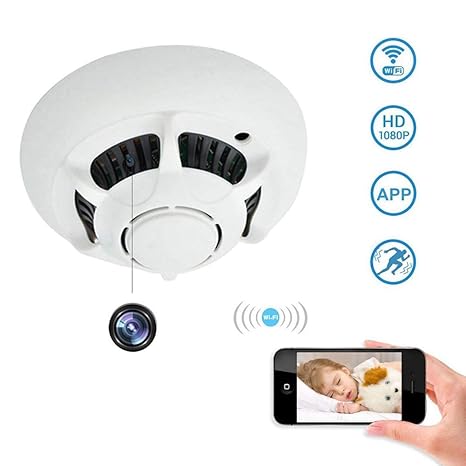 Eight Horses-S 1080P HD Sensor de Humo Soporte de cámara ...