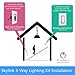 SK-8 Wireless DIY 3-Way On Off Anywhere Lighting Home Control Wall Switch Set - No neutral wire required