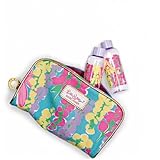 Lilly Pulitzer Makeup Bag Spring 2013 with 2 Matching Bottles Estee Lauder Exclusive