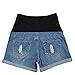 Sunny Thin Shorts Plus Size Summer New Jeans Pregnant Women Maternity Shorts Linen Pants Care Belly Denim Cotton