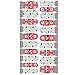 Winstonia 20pcs Nail Wrap Stickers Easy Manicure Nail Art Strips - Christmas Spirits