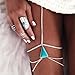 Women Sexy Rhinestone Leg Chain Body Chain Jewelry Thigh Leg Chain Jewelry for Party Beach Accessories