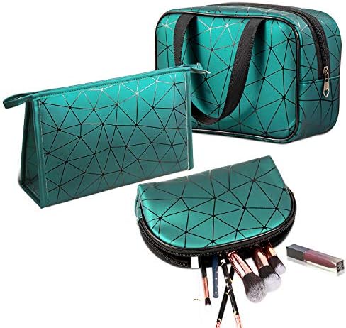 Makeup Bag, Jornarshar 3 Pcs Portable Travel Makeup Bag Waterproof Cosmetic Organizer Toiletry Carry Pouch Portable Makeup Bag Set for Travel, Bathroom and Organizing 1 Makeup Bag, Jornarshar 3 Pcs Portable Travel Makeup Bag Waterproof Cosmetic Organizer Toiletry Carry Pouch Portable Makeup Bag Set for Travel, Bathroom and Organizing