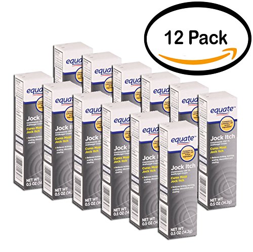 PACK OF 12 - Equate Jock Itch Antifungal Cream, 0.5 oz